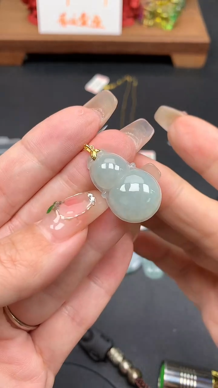 【闪购商品】翡翠吊坠(不含链)18K金镶嵌MS154722