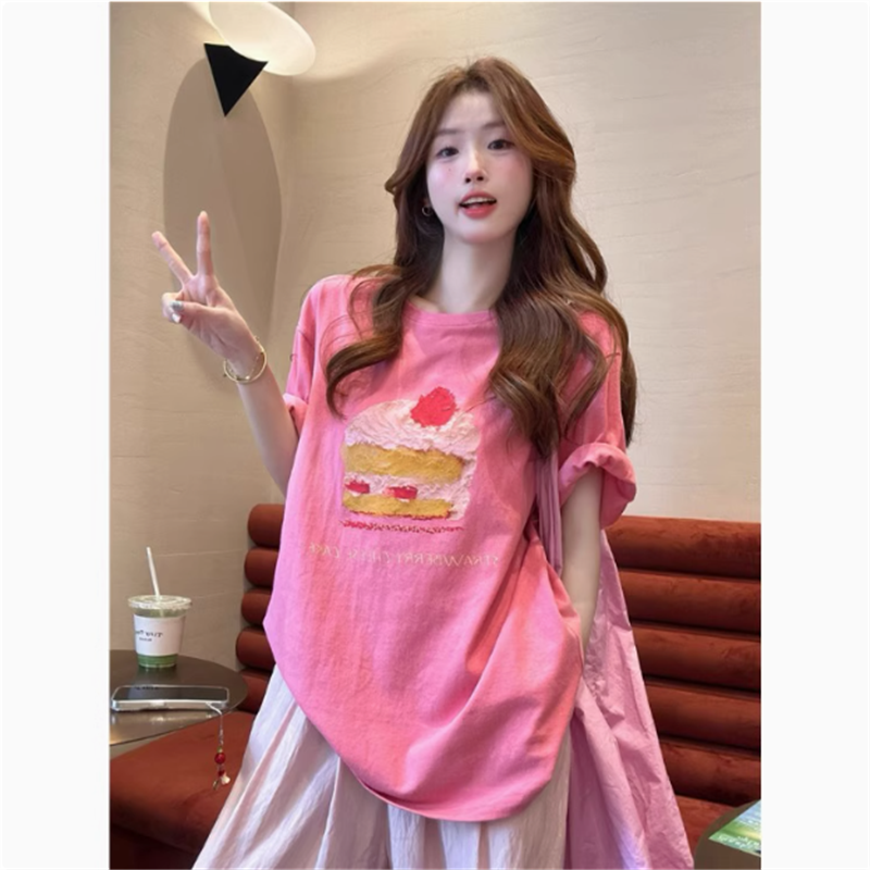 【帮主APM 】韩国东大门代购简约高级感夏季新款短袖T恤显瘦韩版