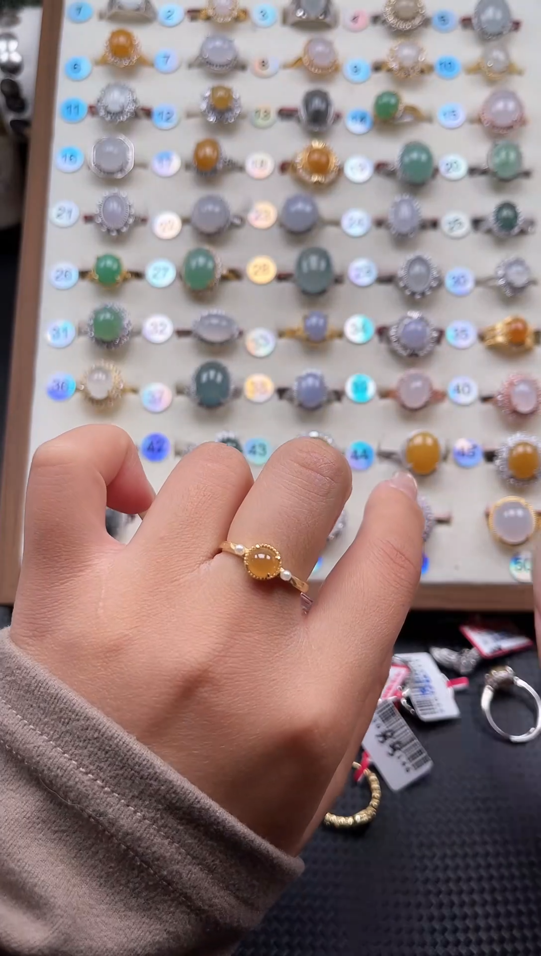 【闪购商品】翡翠戒指银S925镶嵌天然A货翡翠戒指