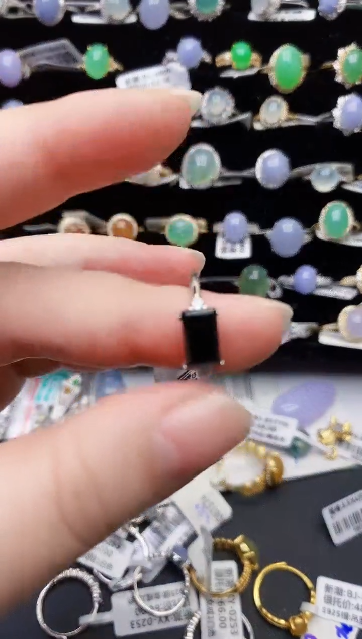 颈饰银S925镶嵌翡翠0519