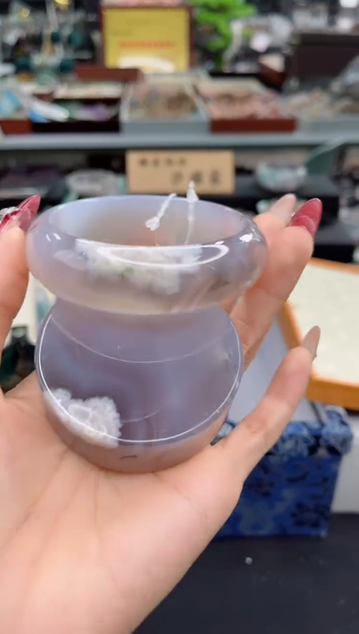 【闪购商品】石英质玉手镯未镶嵌61圈口（赠品镯心）3571495