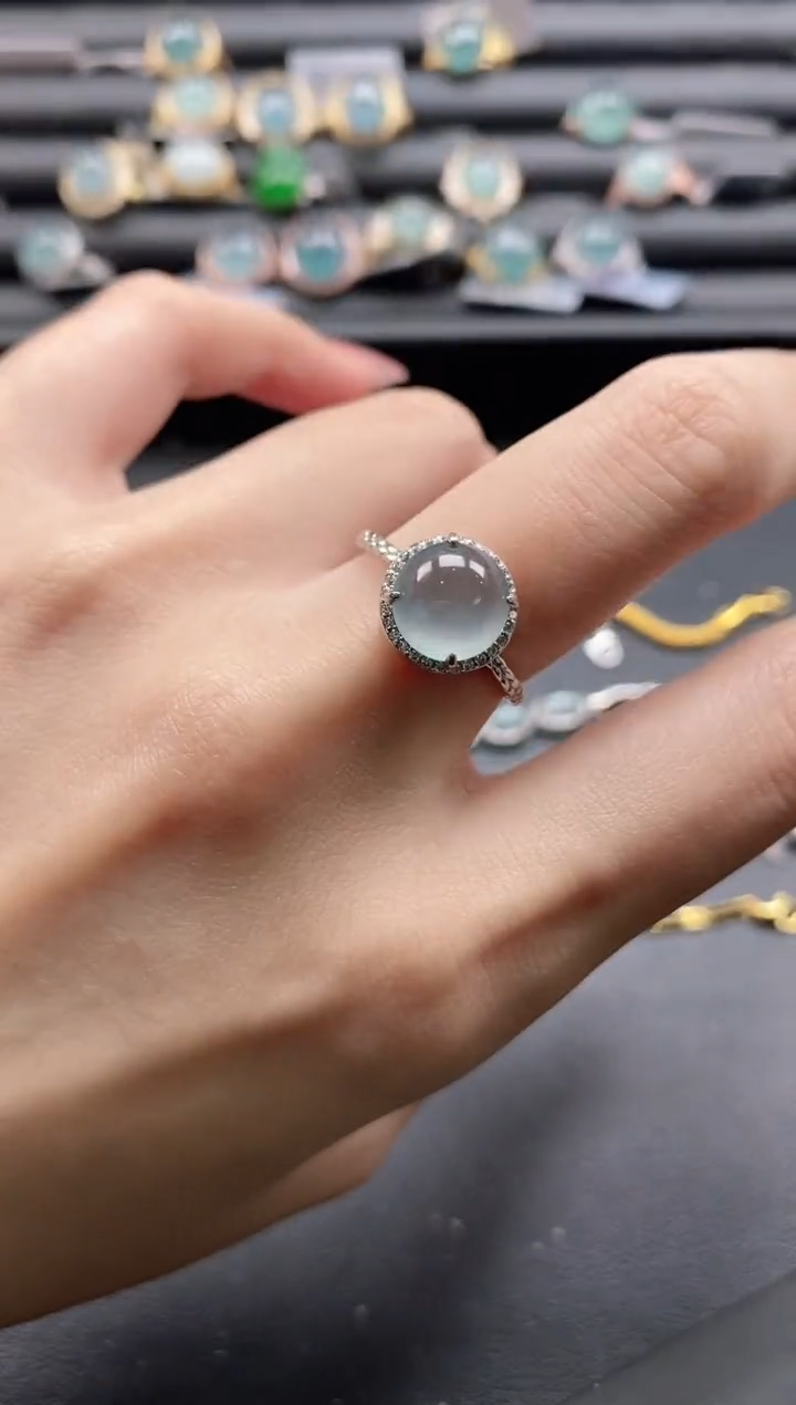 【闪购商品】翡翠戒指银S925镶嵌11111-