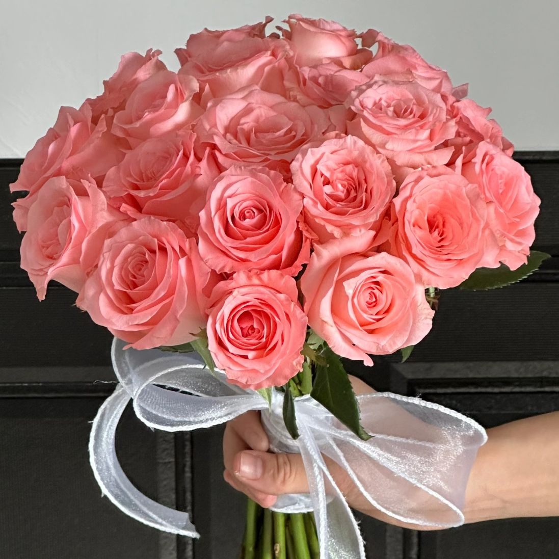 【两单顺丰一单中通】戴安娜粉色玫瑰花水培好养鲜花直播间现场卖花