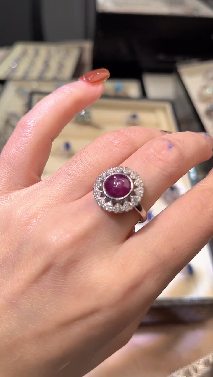 【闪购商品】定制红宝石戒指未镶嵌戒指