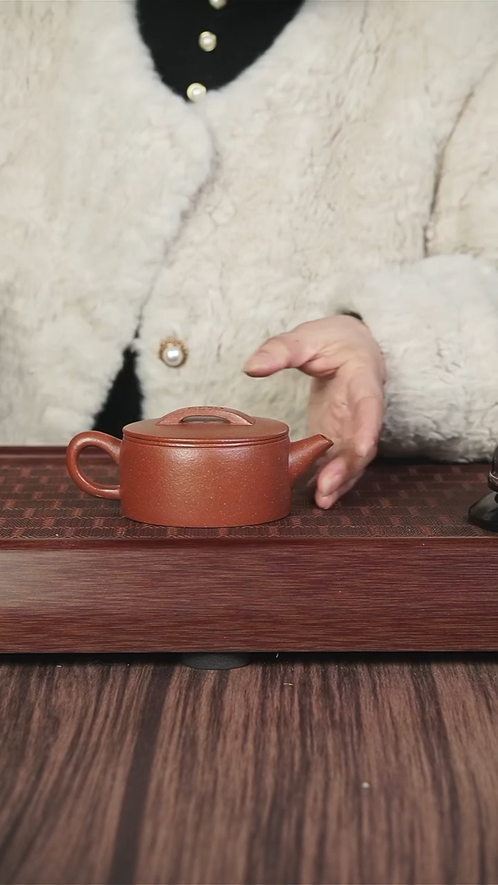 【闪购商品】紫砂茶壶xj  红降坡  汉瓦