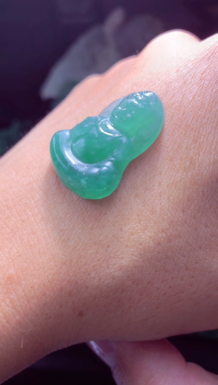 未镶嵌定制翡翠小*天然翡翠A货吊坠 官方基地发货