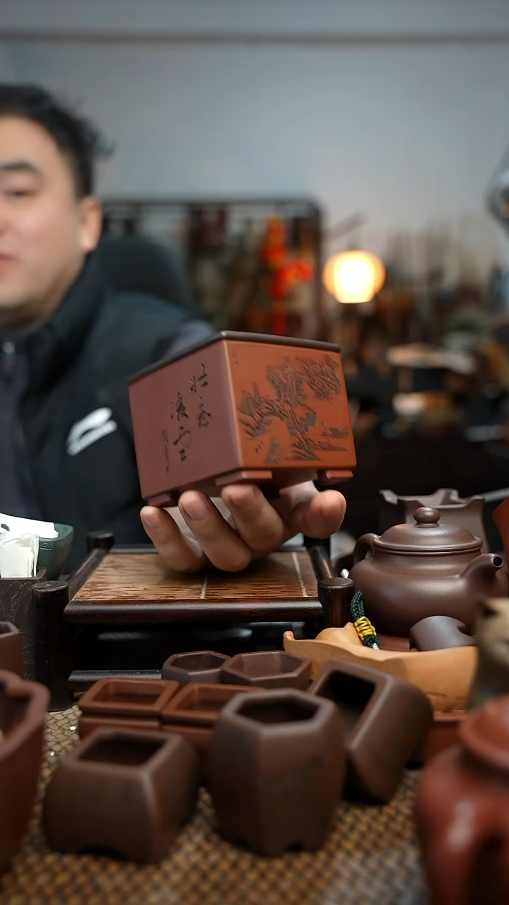 紫砂花盆火*長木軒精品紫砂