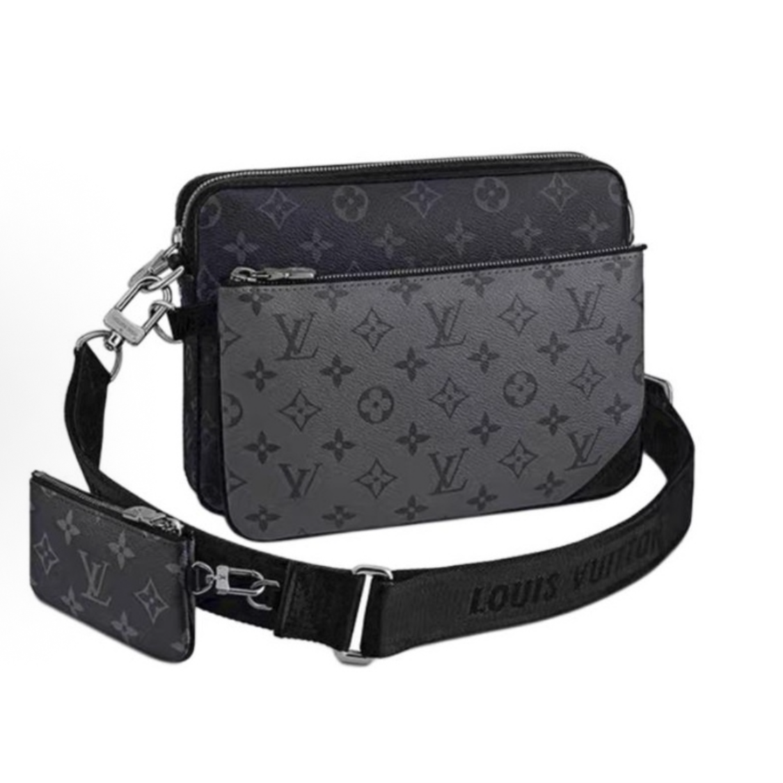 99新 LouisVuitton/路易威登 【交个朋友专属】黑武士三合一斜挎包