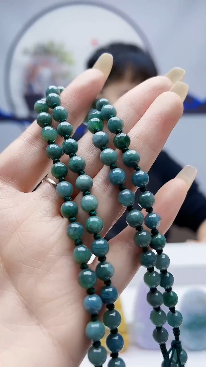 未镶嵌定制翡翠毛货挂件链子两条59