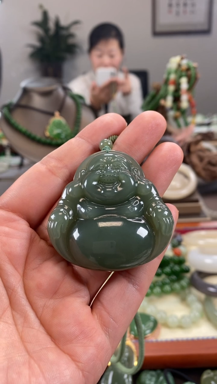 【闪购商品】和田玉颈饰未镶嵌精品佛光