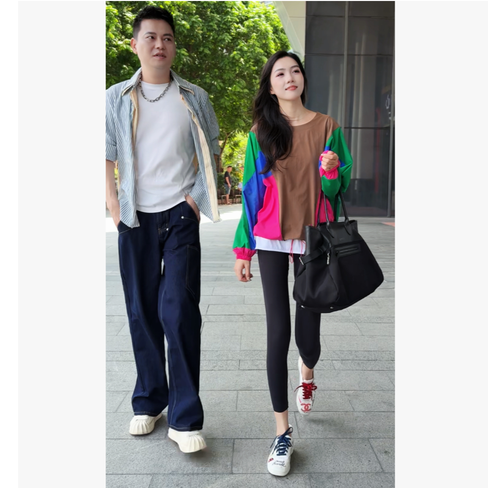 秋季薄款时尚拼色运动长袖休闲套头外套G0323