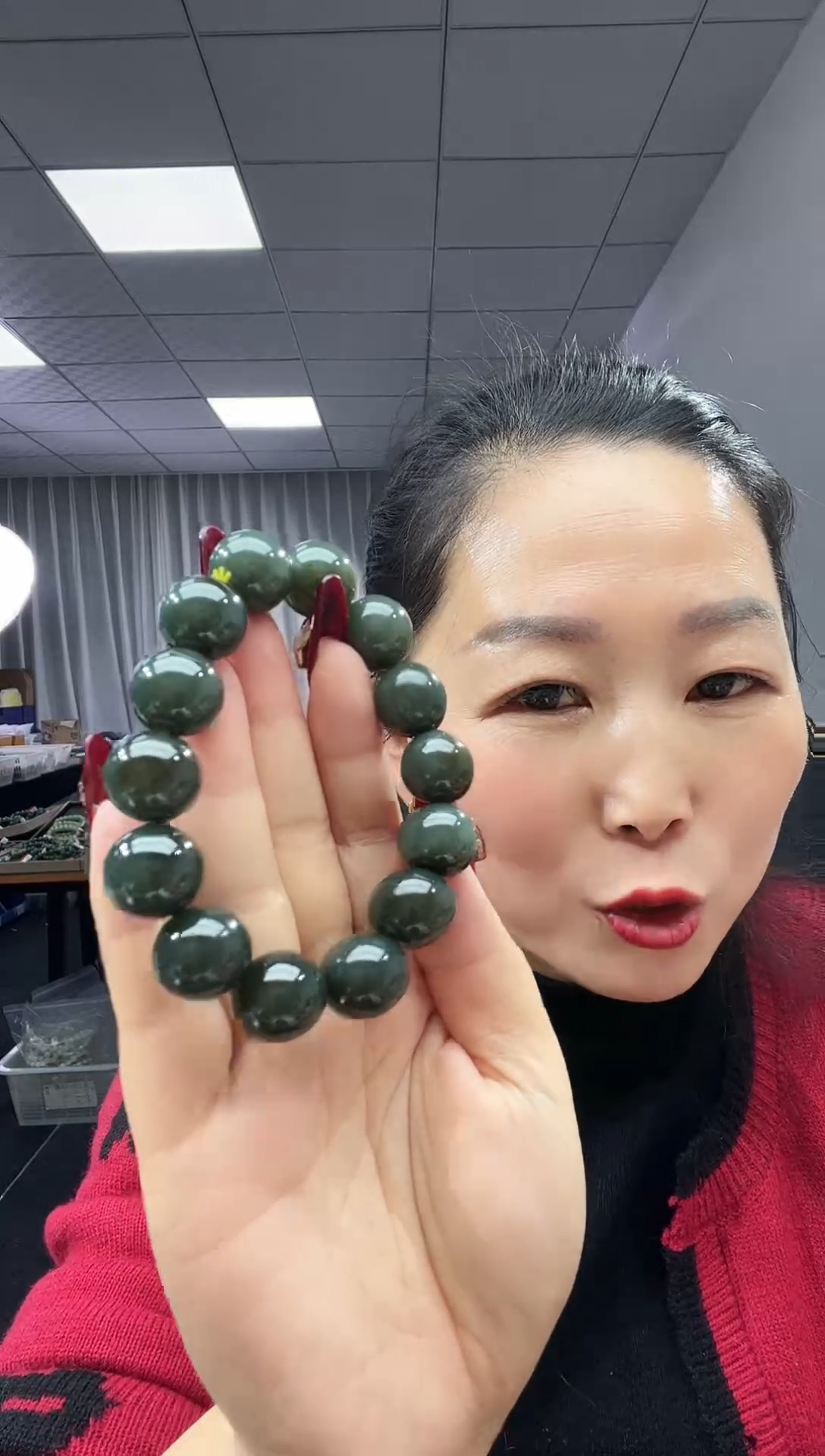 未镶嵌手串和田玉天然和田玉新疆且末蓝带糖16