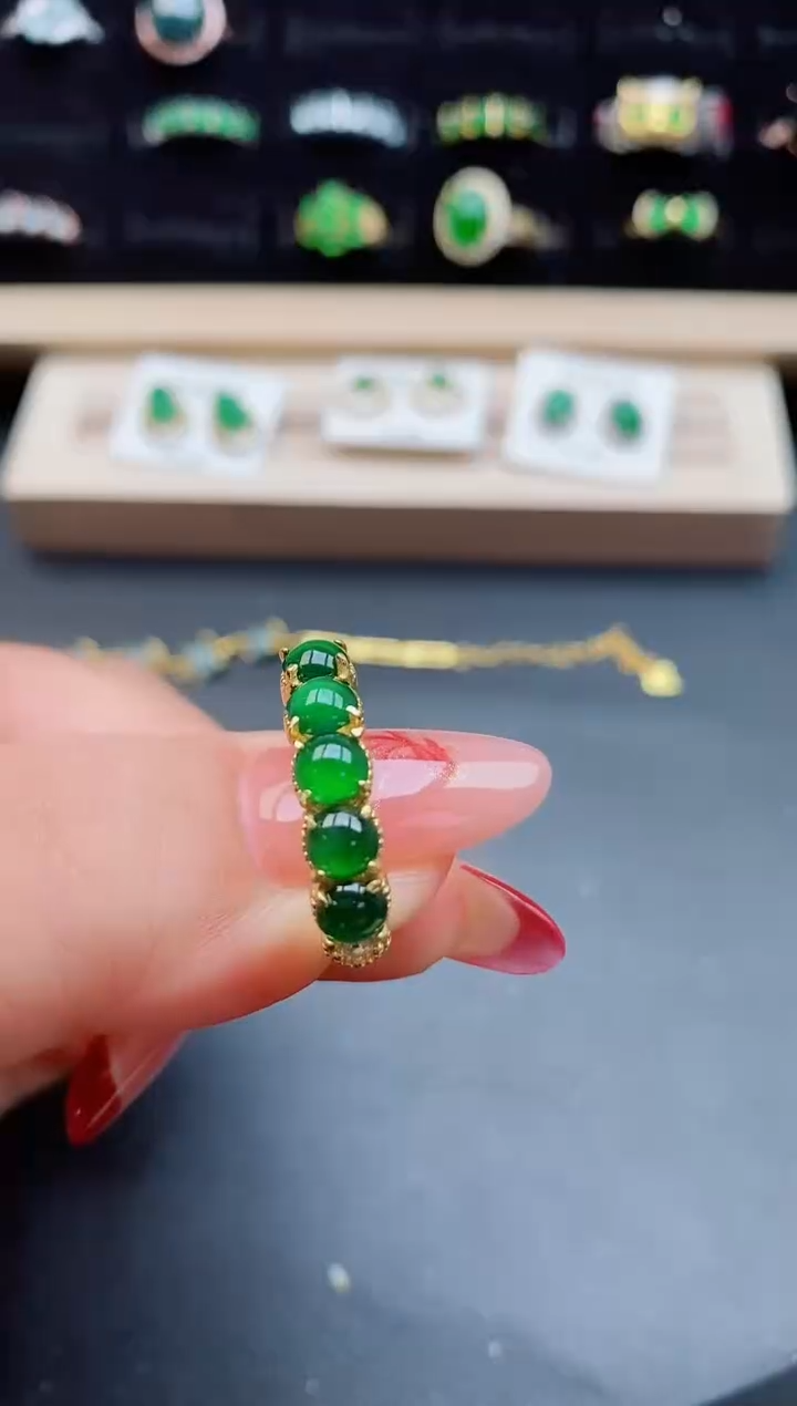 【闪购商品】翡翠戒指银S925镶嵌5080550
