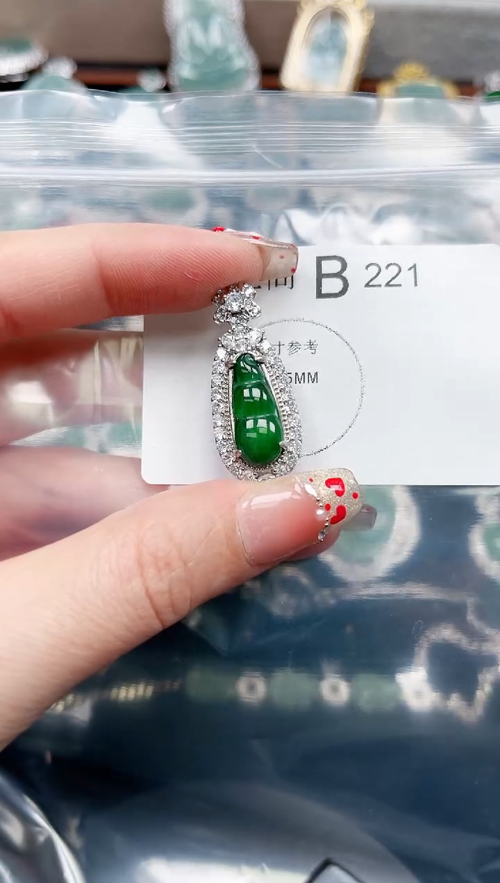 【闪购商品】翡翠颈饰未镶嵌221赠皮绳