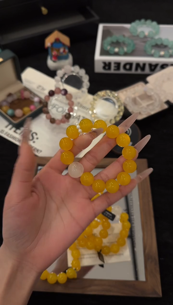未镶嵌手链水晶黄亦玫x3502