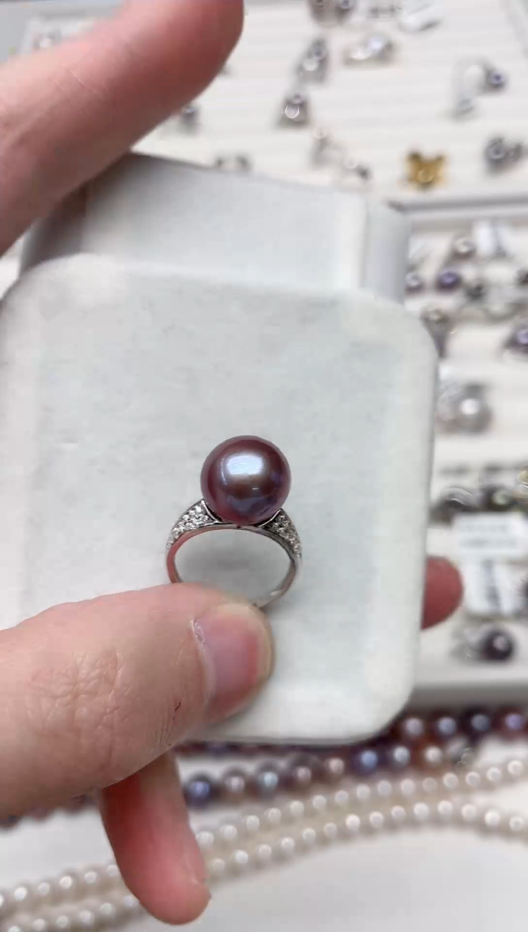 【闪购商品】淡水珍珠戒指银S925镶嵌戒指