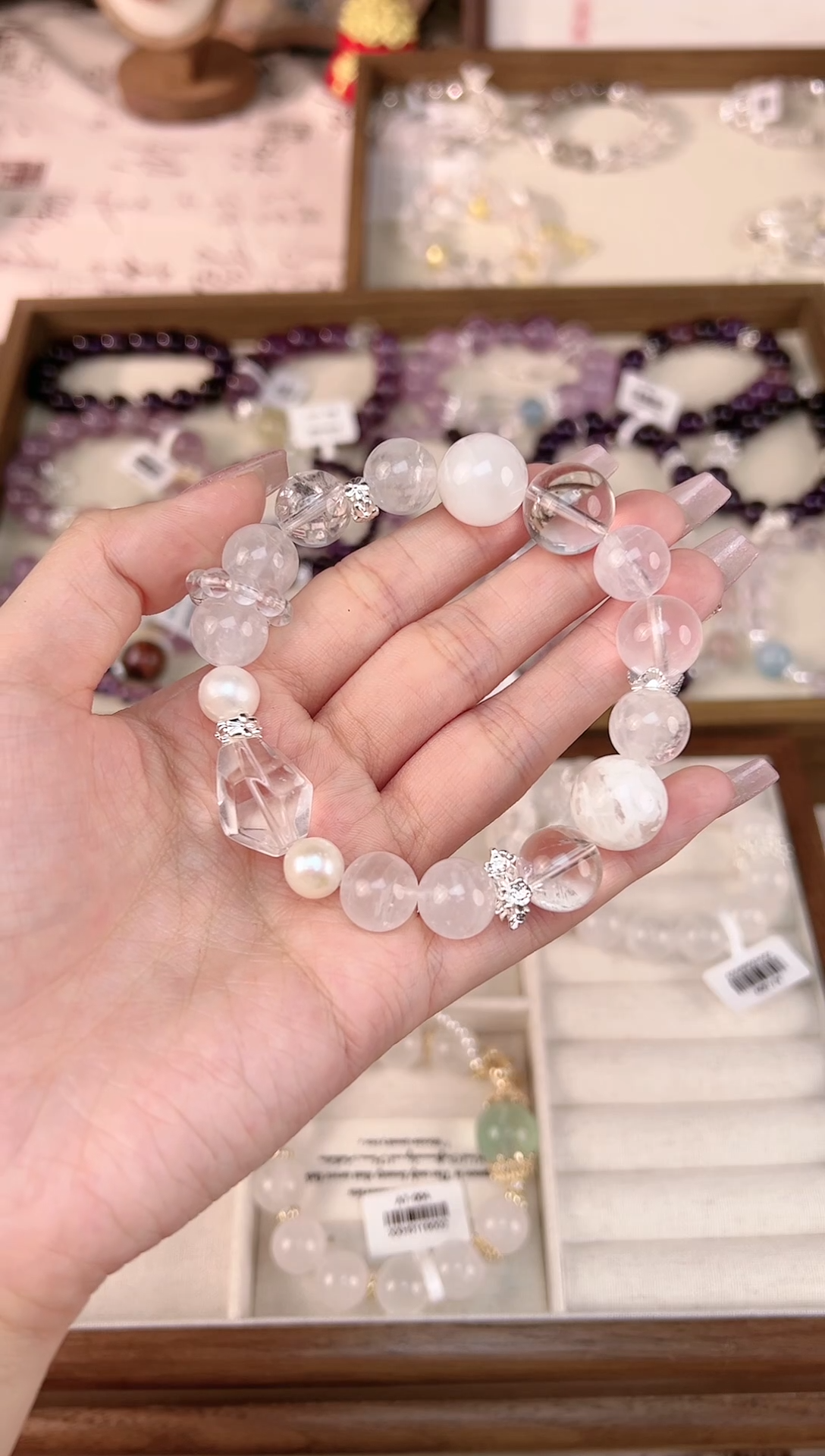 【闪购商品】水晶手串未镶嵌天然水晶 多样性发其一 颜色微差