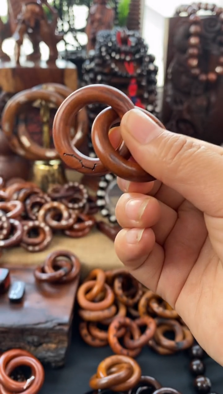 【闪购商品】木枣木小乾坤圈2.2随机发刻六七星