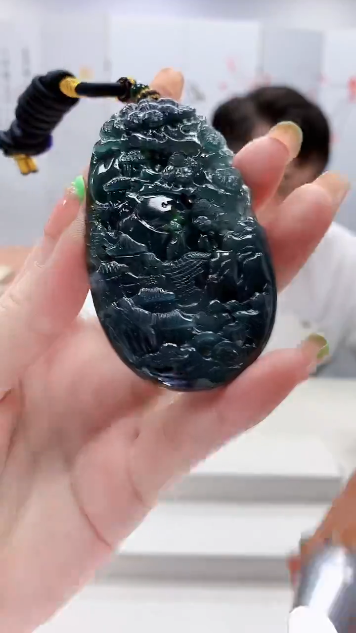 未镶嵌定制翡翠5060ry-毛货挂件18