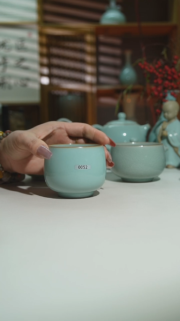 运圈天青支钉龙旦杯二级0052