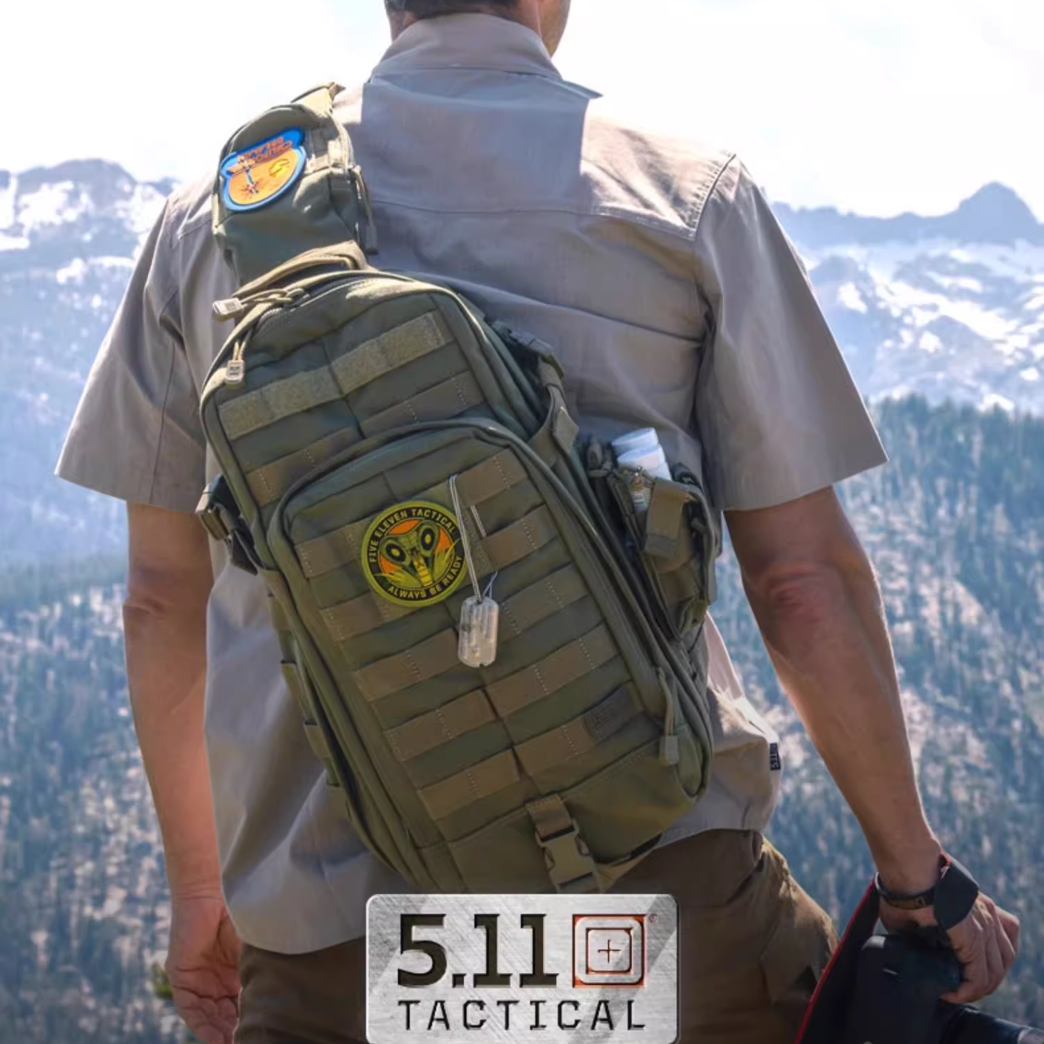 5.11户外单肩包 511斜挎包10号战术冲锋包防泼水单肩包背包56964