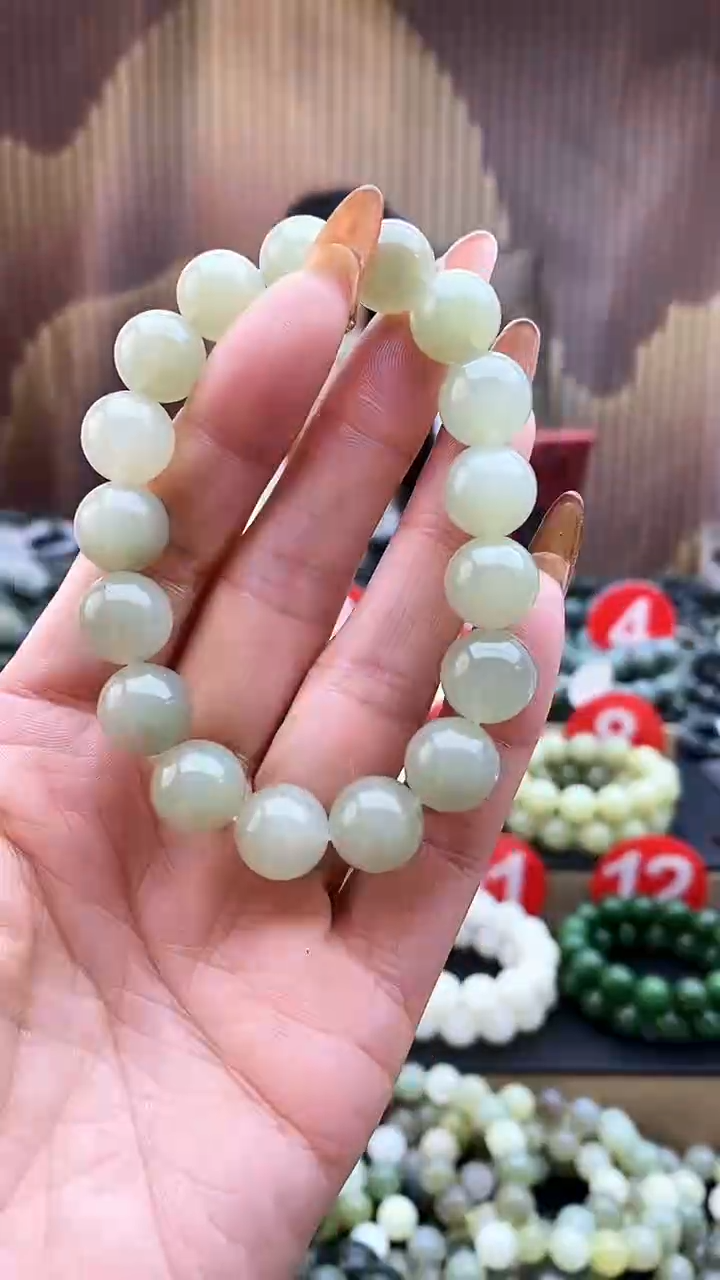 未镶嵌手串和田玉晴水12