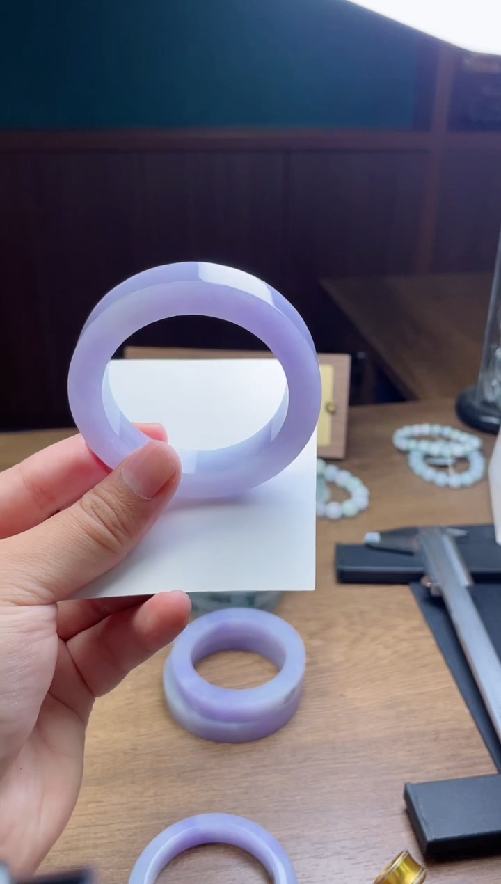 未镶嵌手镯定制翡翠心***M定制