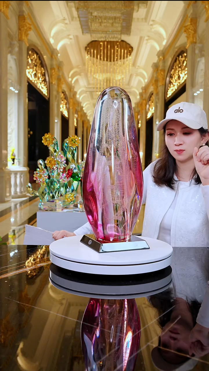 摆件月虹艺术摆件T96+AJ1619029灯底座黑色