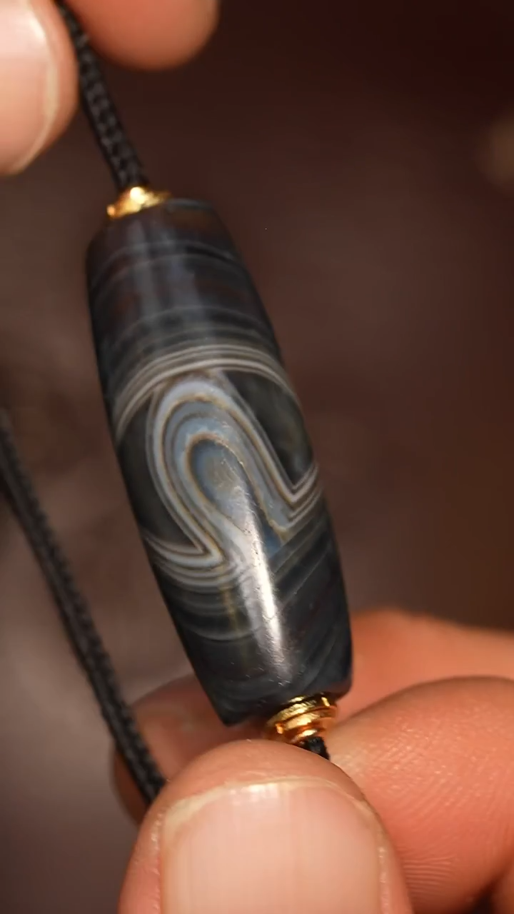 未镶嵌颈饰玛瑙/玉髓冲赛康胡子哥，DIY一148