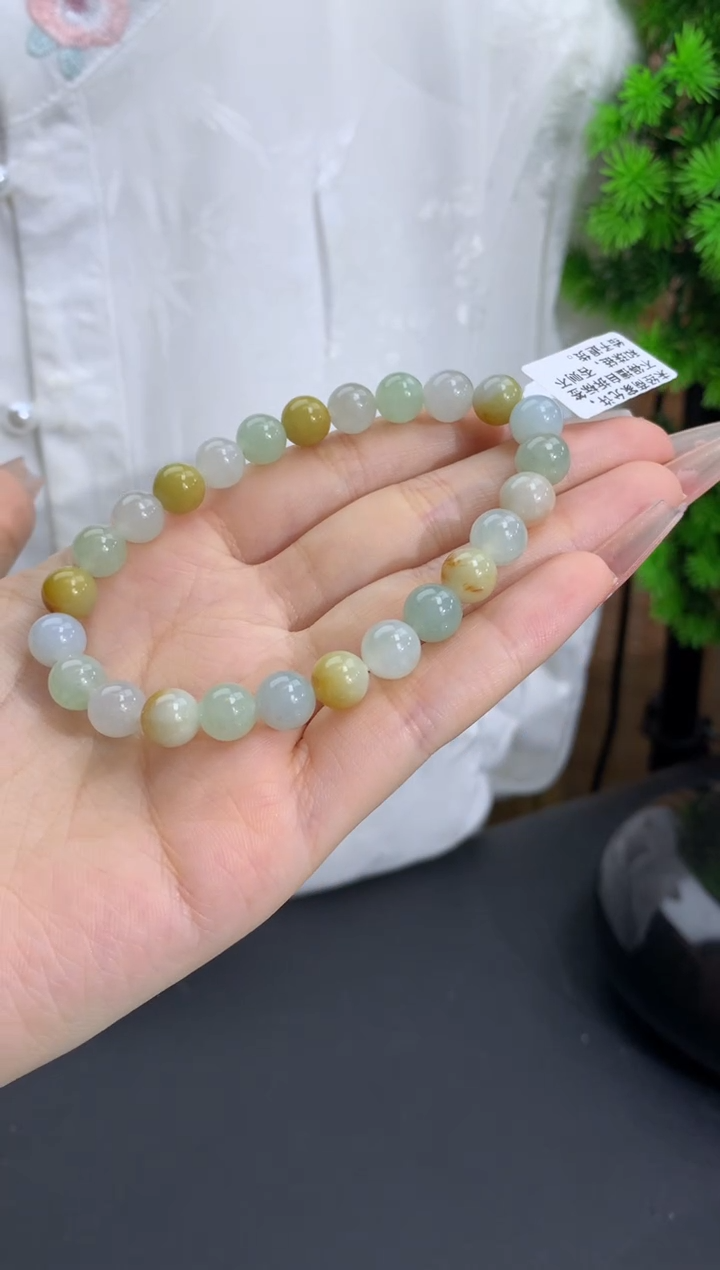 【闪购商品】翡翠手链未镶嵌卡8.3mm