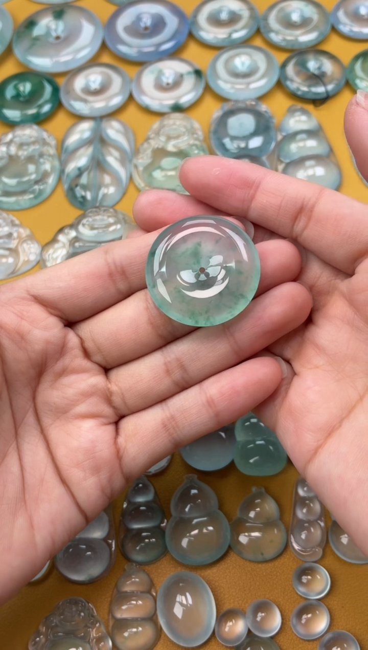 吊坠(不含链)未镶嵌翡翠9 平安扣 31.4 6.1