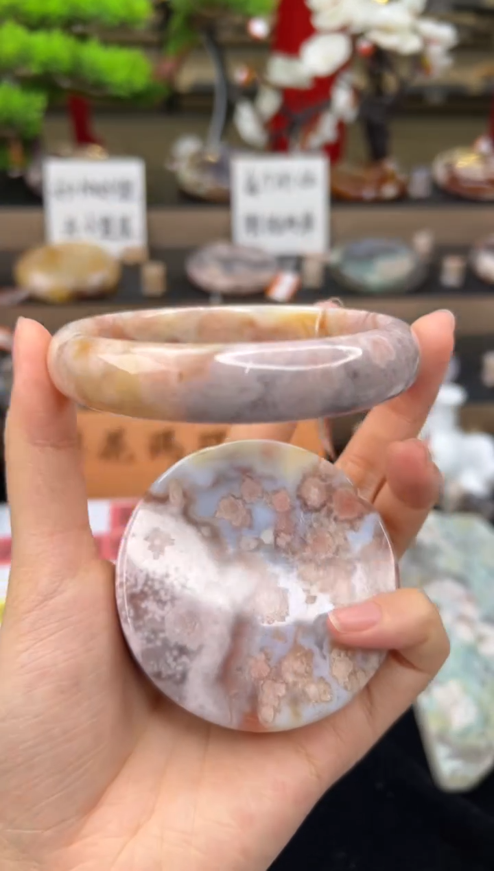 【闪购商品】石英质玉手镯未镶嵌66圈口（赠送镯心）21650