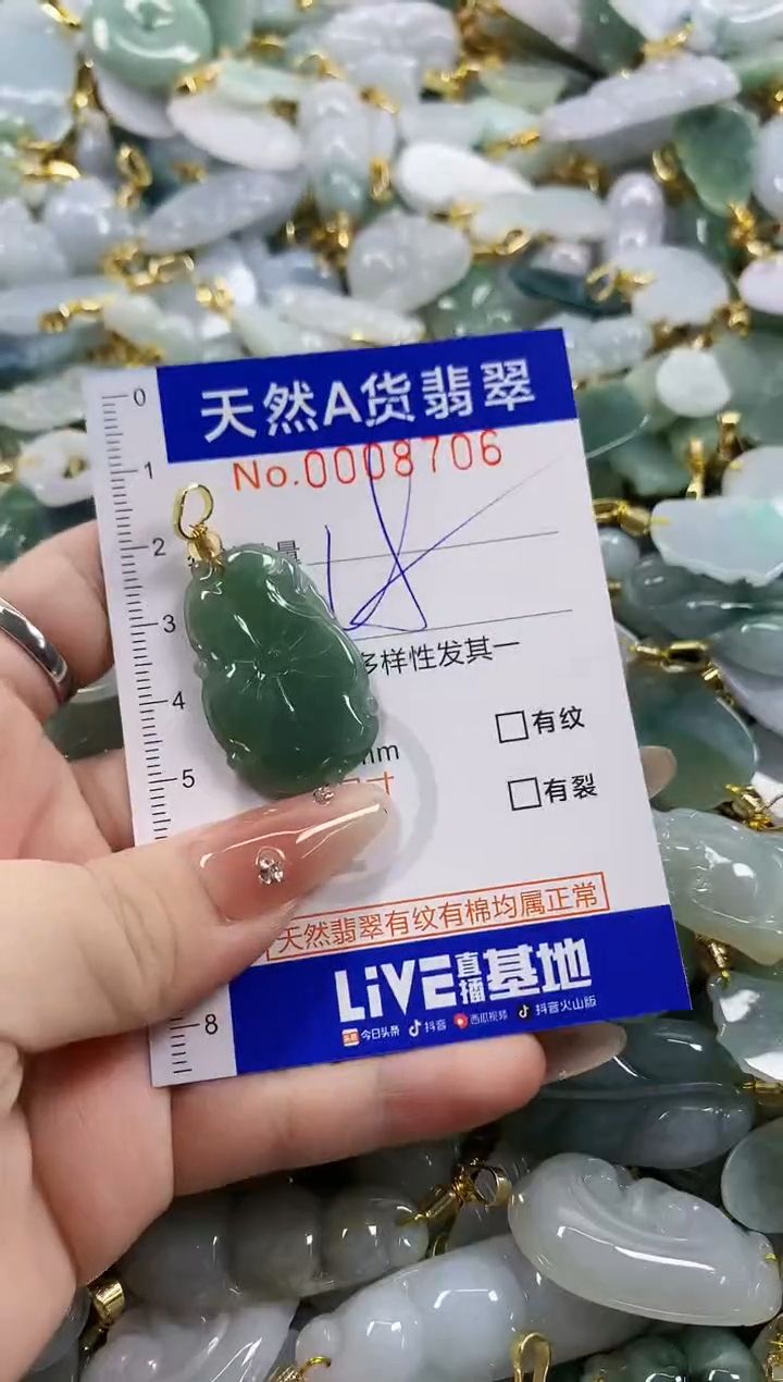 颈饰未镶嵌翡翠天然A货翡翠