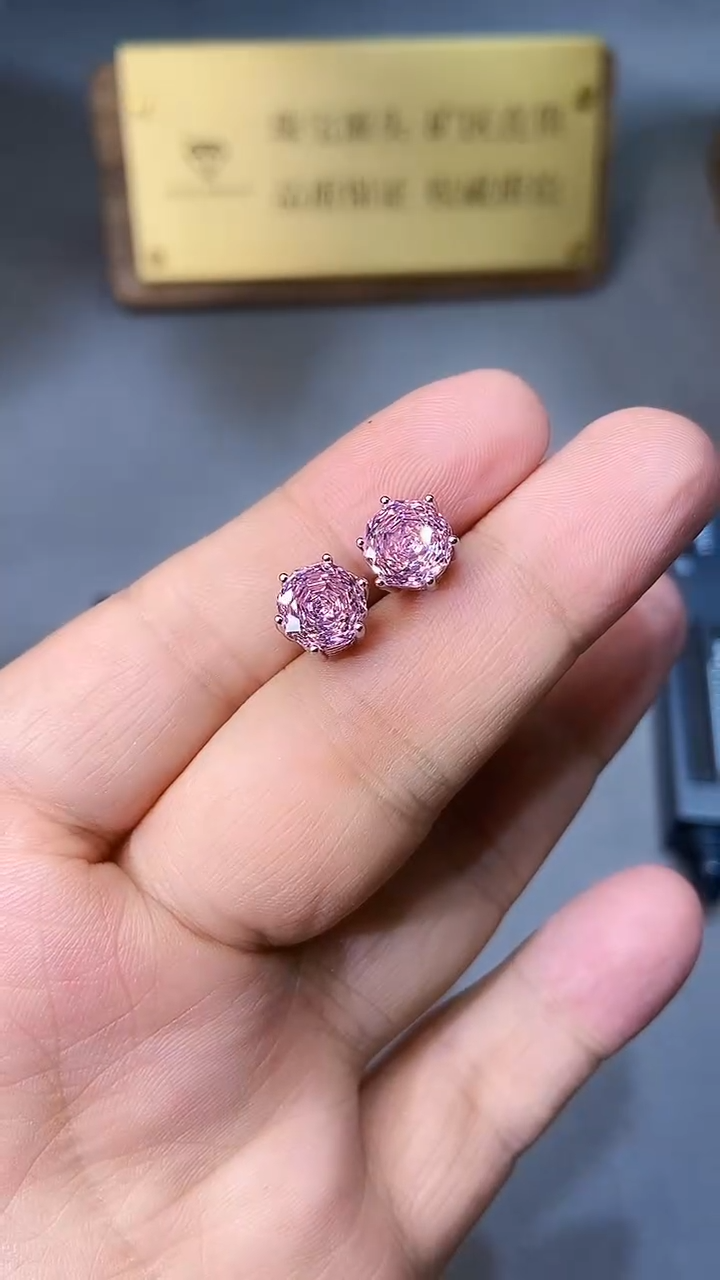 【闪购商品】水晶耳饰银S925镶嵌3545