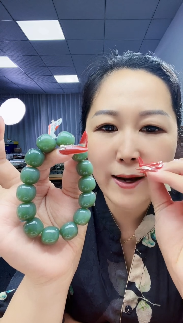 手串未镶嵌和田玉纯天然和田玉新疆2014阿莫且末蓝16