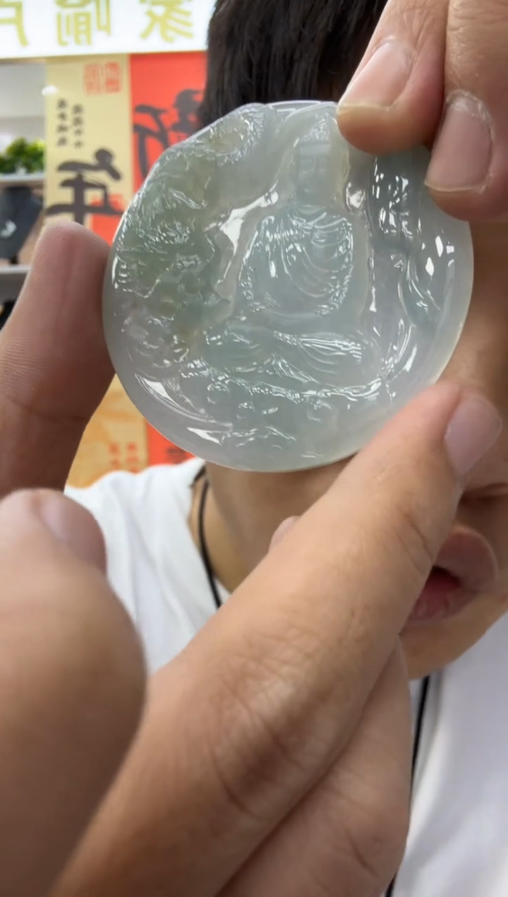 【闪购商品】翡翠颈饰未镶嵌天然翡翠A货孤品一件