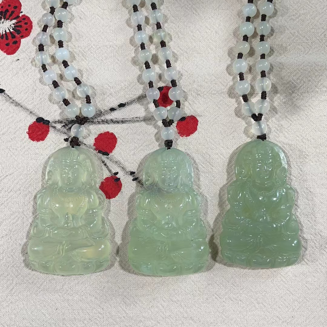 【集团-福利】蛇纹石玉多样性发一个玉观音028