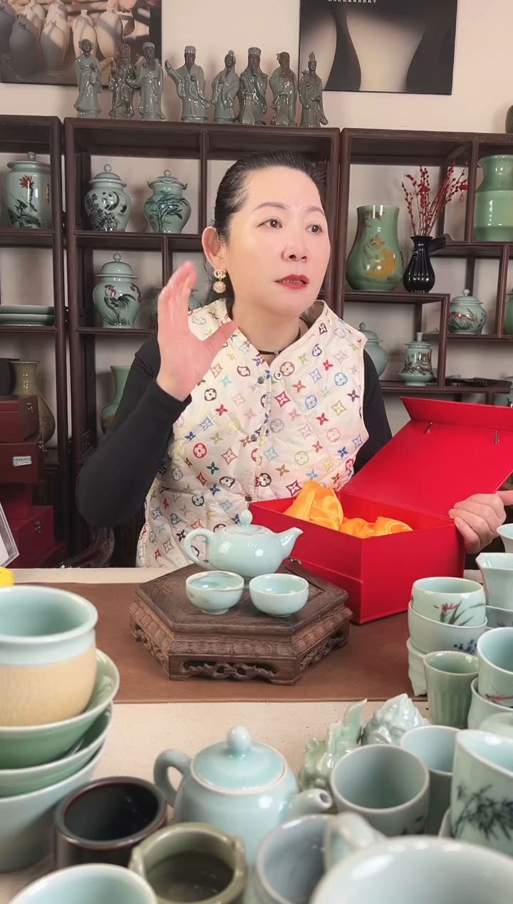 纯手工 绞胎 一壶二杯L