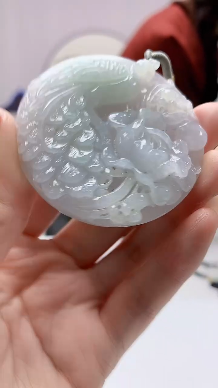 【闪购商品】定制翡翠未镶嵌4829DD-毛货挂件104