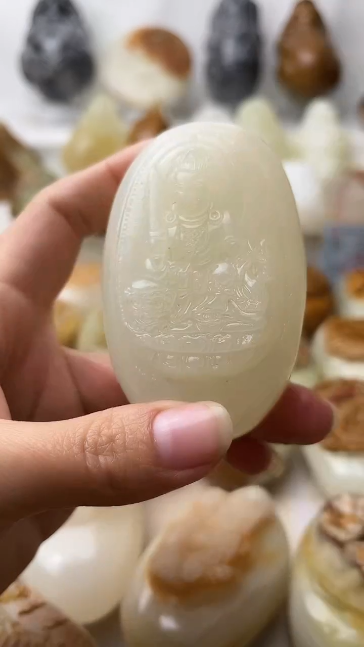 石材古青石棉纹正常不退换文殊菩萨