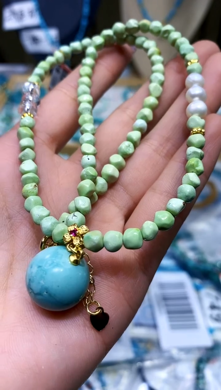 【闪购商品】绿松石项链未镶嵌256