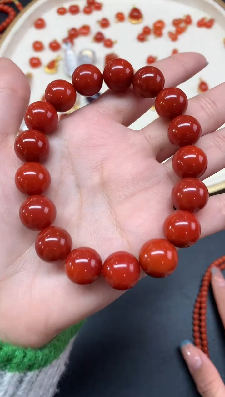 【闪购商品】南红玛瑙手串未镶嵌手串A487|7800
