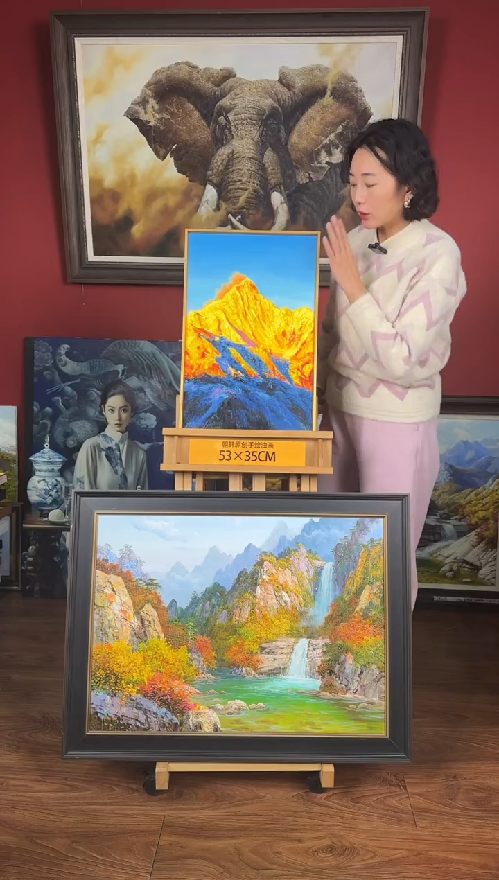 油画【85号】约53*35cm丨朝鲜原创纯手绘孤品油画丨顺丰包邮