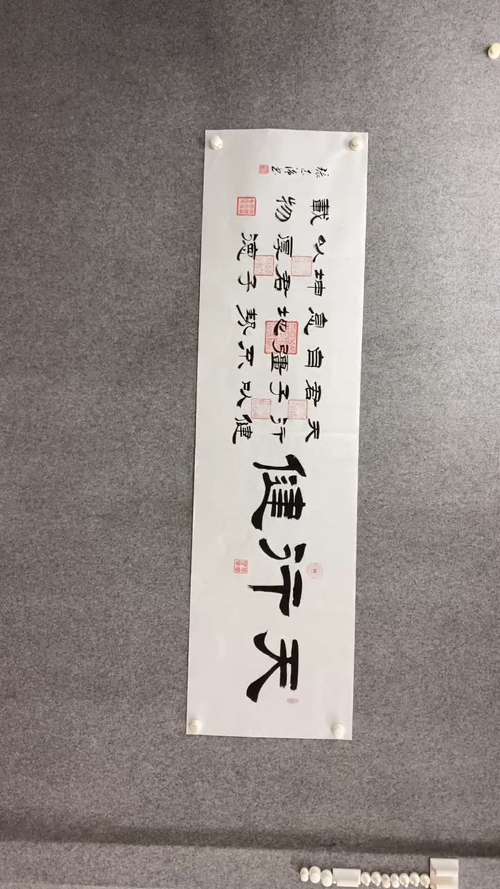 书法张志强《天行健》180*50手绘宣纸