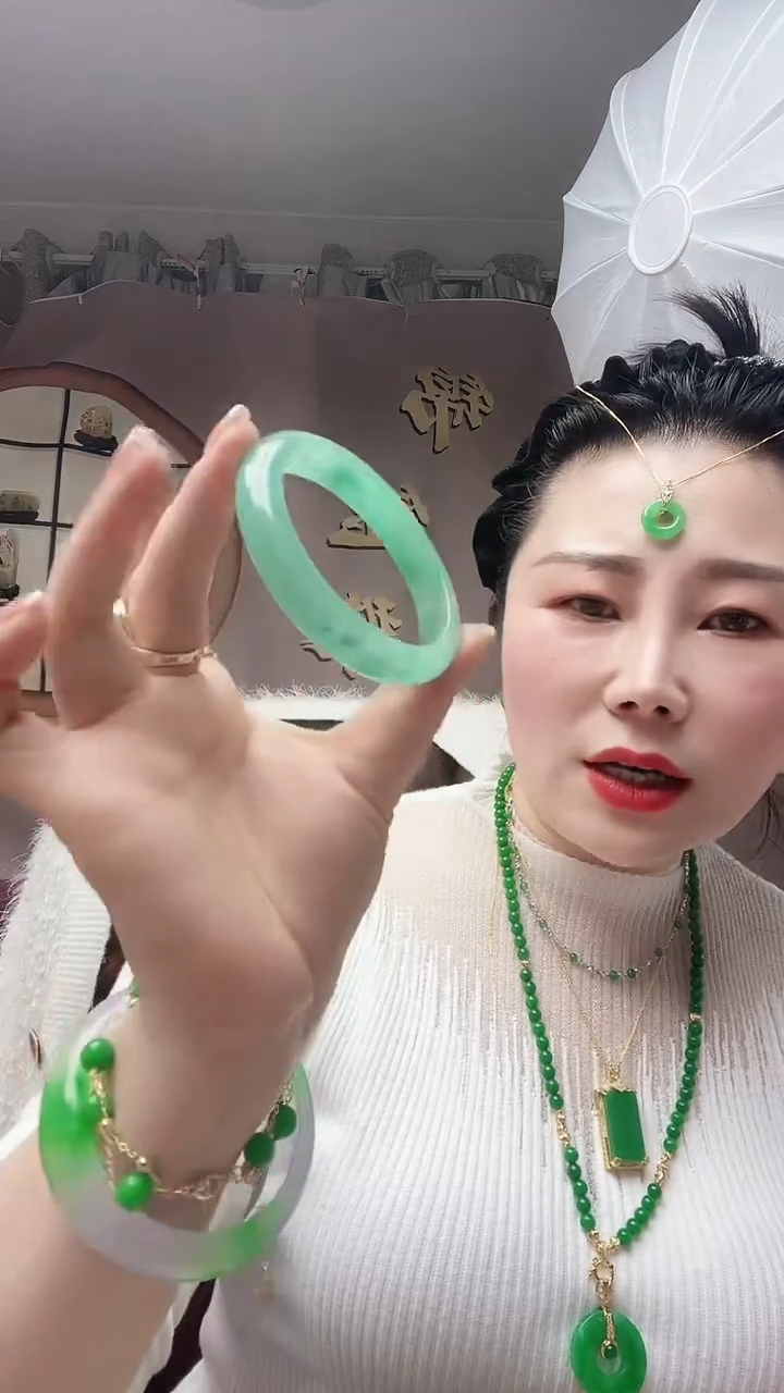 【闪购商品】砖雕S3号56圈口颜色随机绿