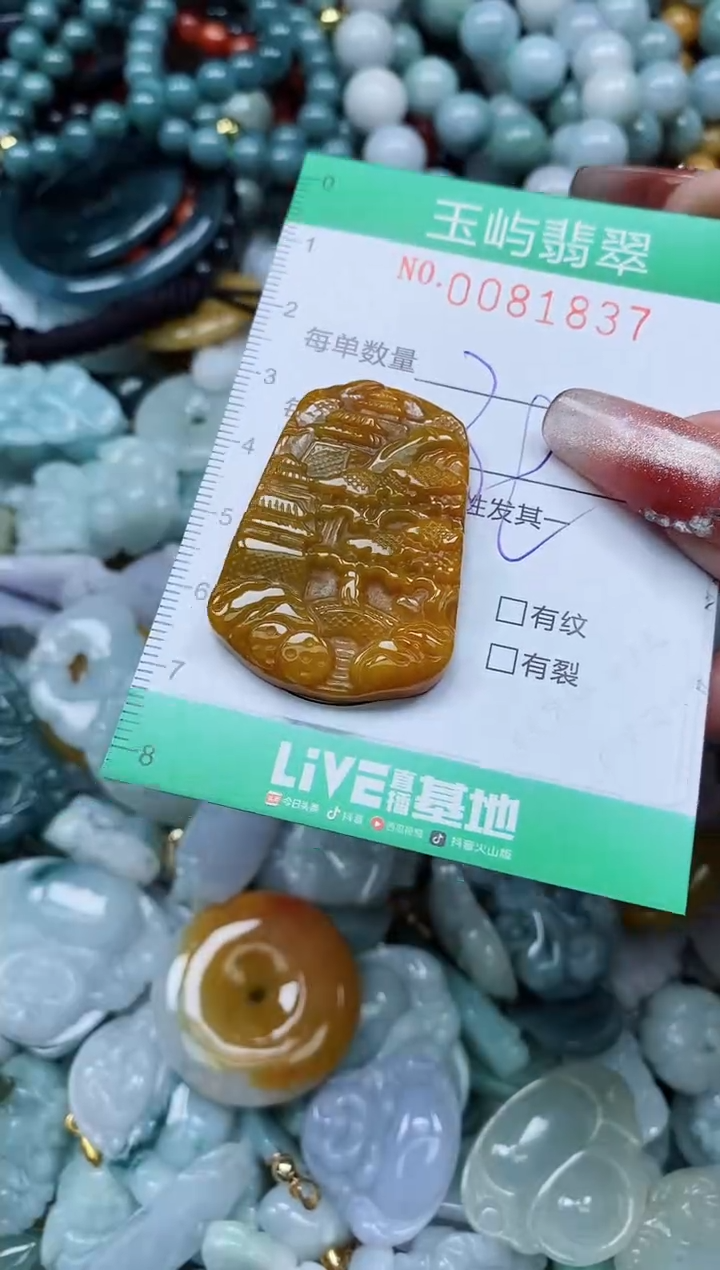 【闪购商品】翡翠颈饰未镶嵌闪购0081837多样性发其一