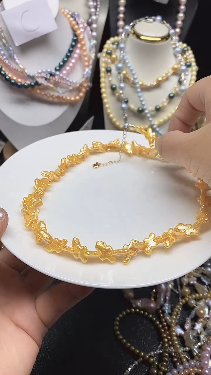 淡水珍珠未镶嵌颈饰多人