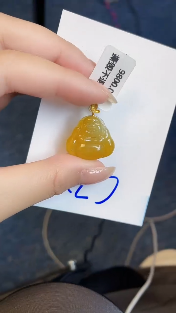 【闪购商品】翡翠颈饰18K金镶嵌00000000