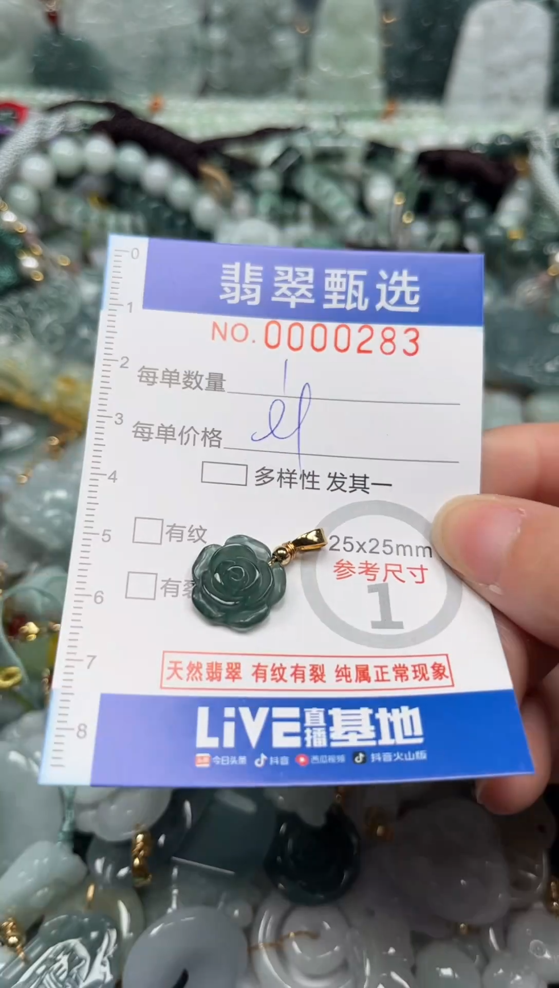 【闪购商品】翡翠颈饰未镶嵌00..0283