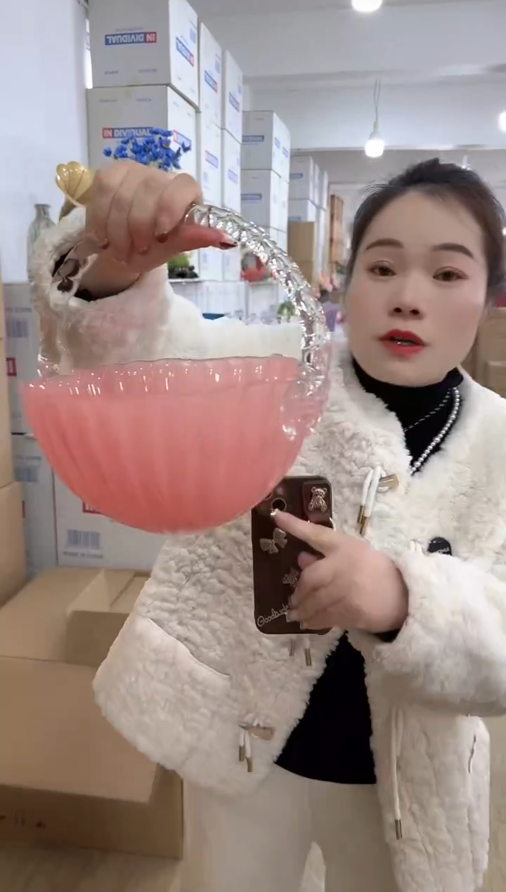 【闪购商品】无铅玻璃迪喜花器-q-早9微瑕